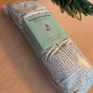 Weighted Neck Wrap - lavender and wheat. Heat/cool.